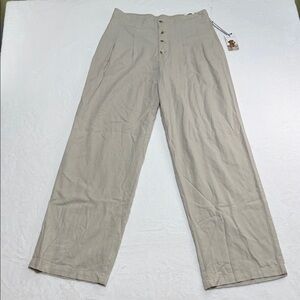 Sincerely Jules Beige Wide Leg Pants